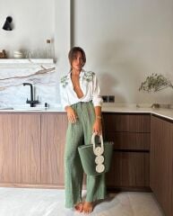 Keten Nakış Detaylı 2 Lİ Takım