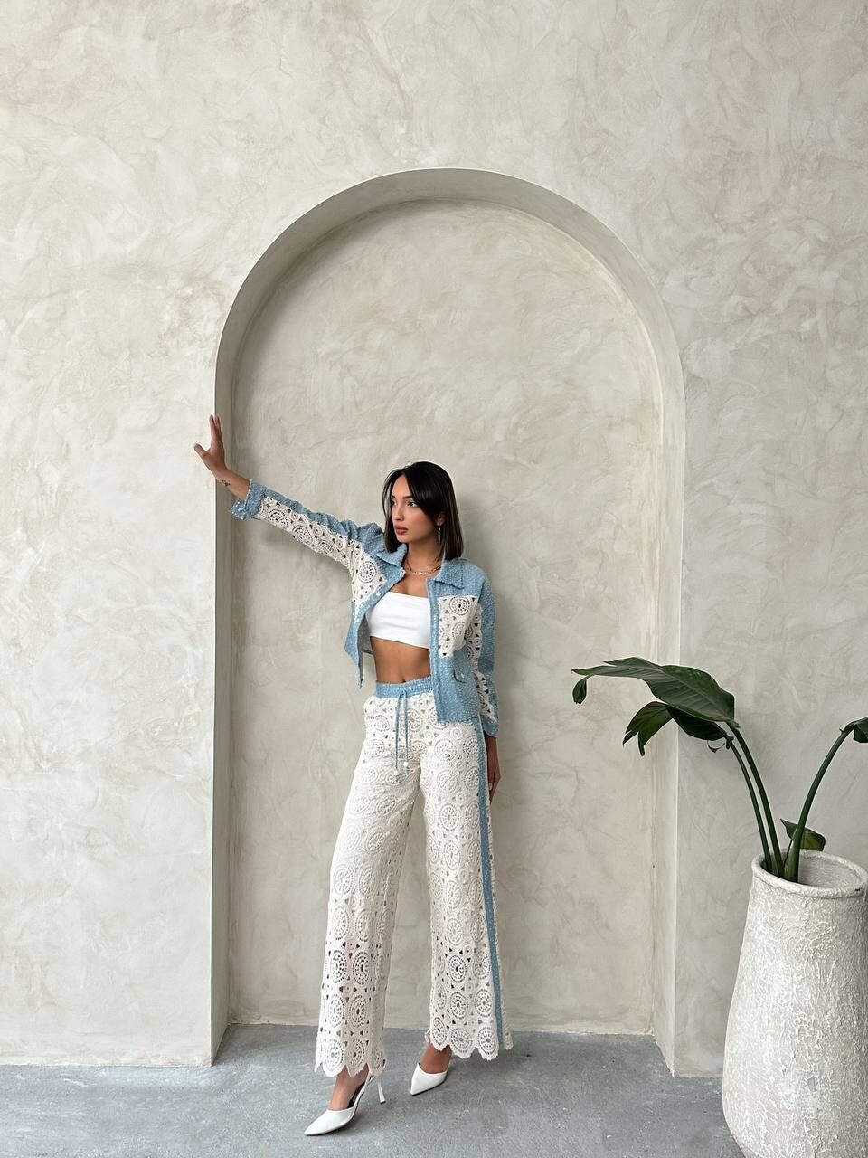 Puantiyeli Gömlek Ceket