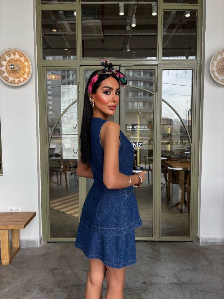 Denim İkili Takım