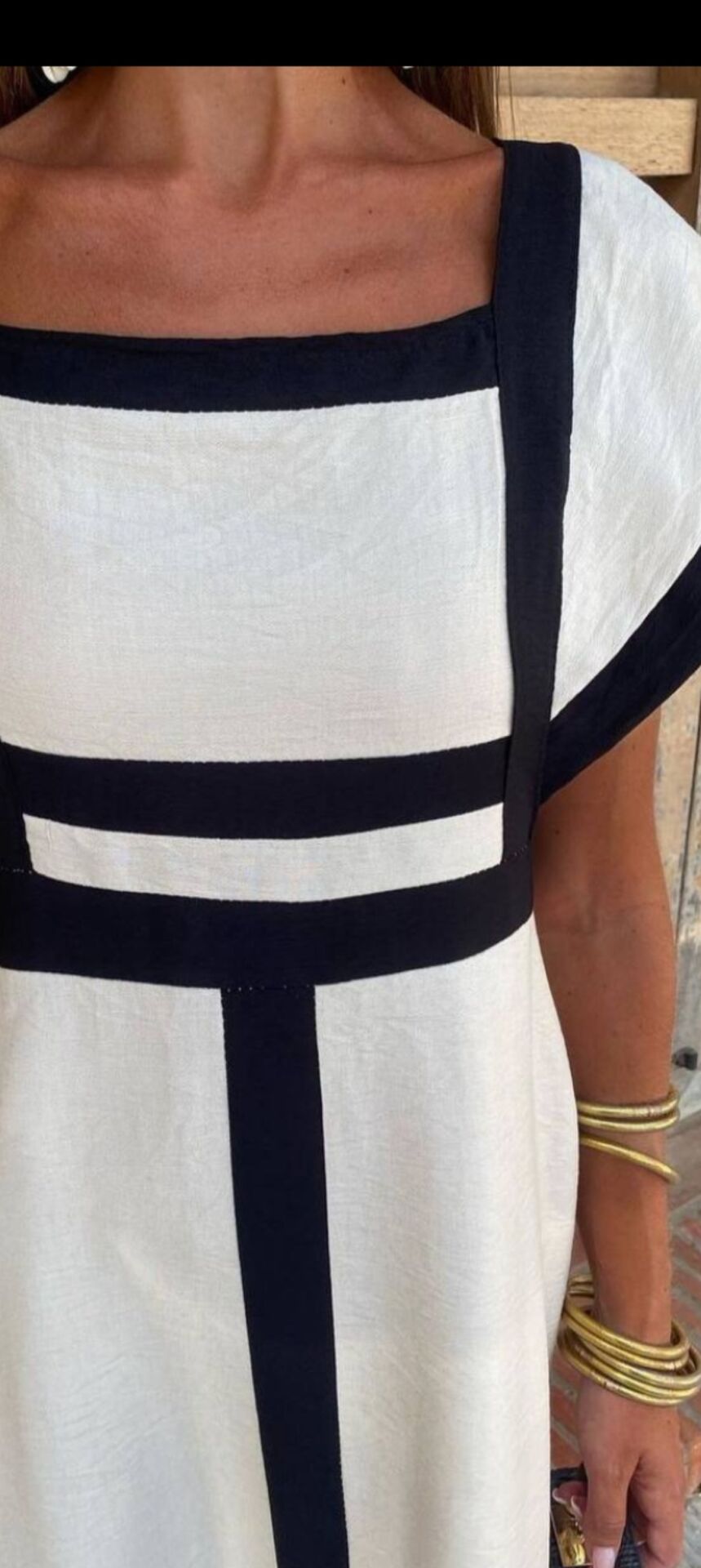 Keten Kumaş Gipeli Elbise